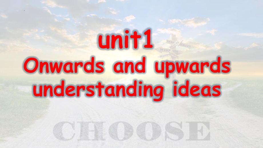 Unit 2 Onwards and Upwards Understanding ideas （ppt课件） -2022新外研版（2019）《高中英语》选择性必修第一册.pptx_第1页