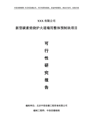 新型碳素焙烧炉火道墙用整体预制块可行性研究报告申请备案.doc