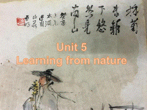 Unit 5 Learning from Nature Developing ideas （ppt课件）-2022新外研版（2019）《高中英语》选择性必修第三册.pptx