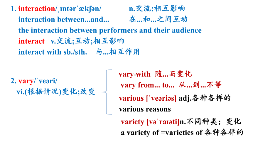 Unit 4 Body language 单词讲解以及练习（ppt课件）-2022新人教版（2019）《高中英语》选择性必修第一册.pptx_第2页