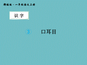 一年级上册语文课件-识字 3.口耳目 人教（部编版）(共11张PPT).pptx