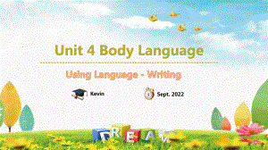 Unit4 Using Language Reading for Writing（ppt课件）-2022新人教版（2019）《高中英语》选择性必修第一册.pptx