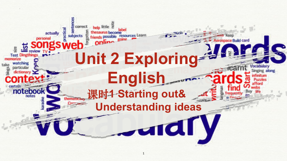 Unit 2 Starting out & Understanding ideas （ppt课件）-2022新外研版（2019）《高中英语》必修第一册.pptx_第1页