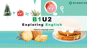 Unit2 Period2 Language points （ppt课件）-2022新外研版（2019）《高中英语》必修第一册.pptx