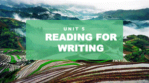 Unit 5 Reading for Writing （ppt课件） -2022新人教版（2019）《高中英语》选择性必修第一册.pptx