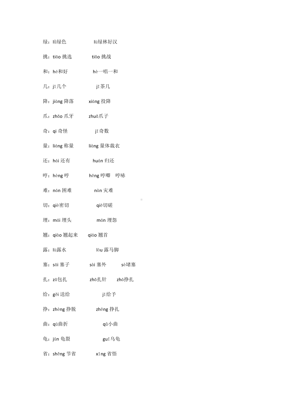 （部）统编版五年级上册《语文》 全册多音字知识点.docx_第2页