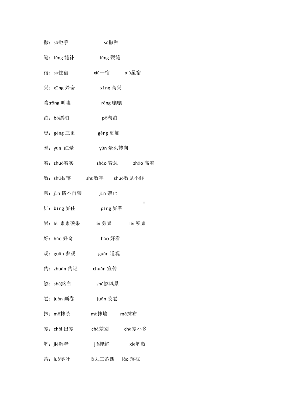 （部）统编版五年级上册《语文》 全册多音字知识点.docx_第3页