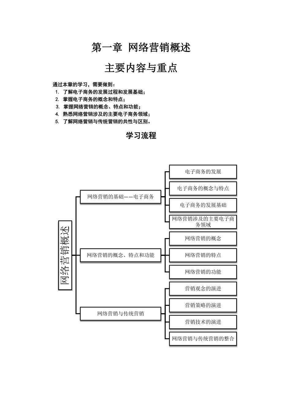 《网络营销教程第二版》学习指导1第一章 网络营销概论.docx_第1页