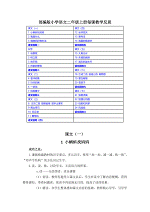 （部）统编版二年级上册《语文》每课教学反思(含目录）（PDF版）.pdf