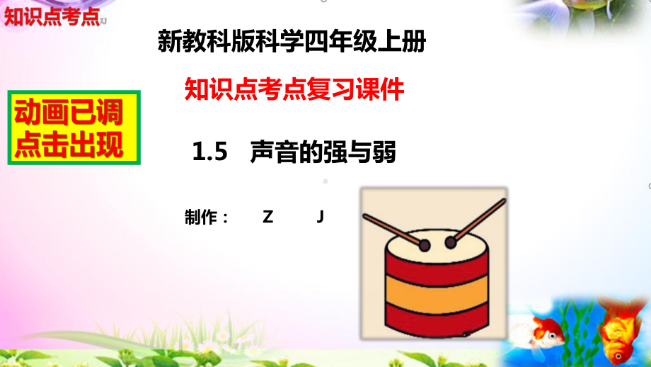 教科版科学四年级上册1.5声音的强与弱-知识点复习课件+实验+典型试题(动画已调点击出现).pptx_第2页