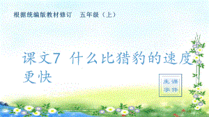 7、什么比猎豹的速度更快 （生字ppt课件）-（部）统编版五年级上册《语文》.pptx