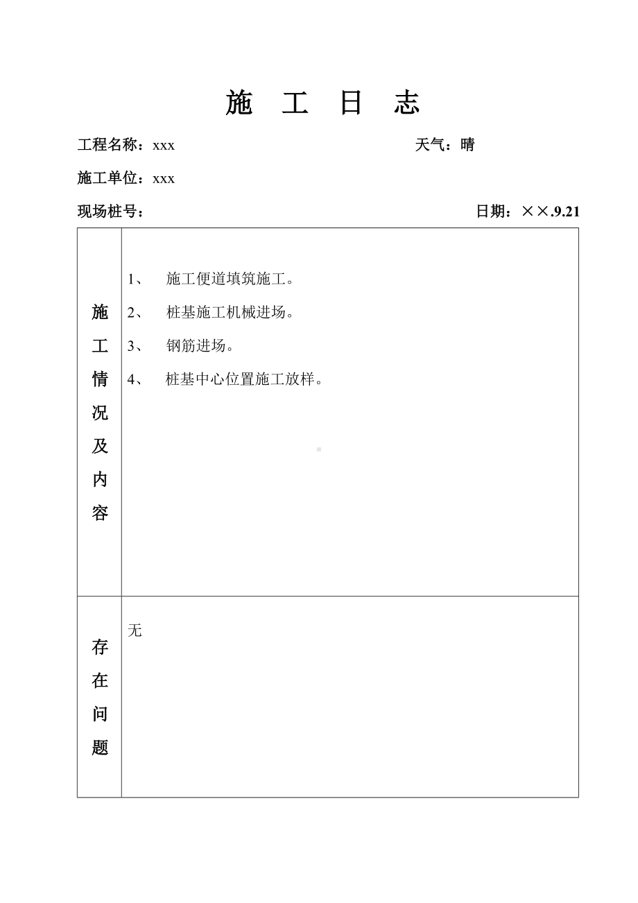 桥梁施工日志范本参考模板范本.doc_第3页