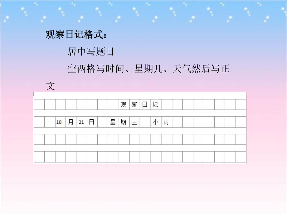 四年级上册语文课件-第三单元 习作 观察日记 人教（部编版） (共15张PPT).pptx_第3页