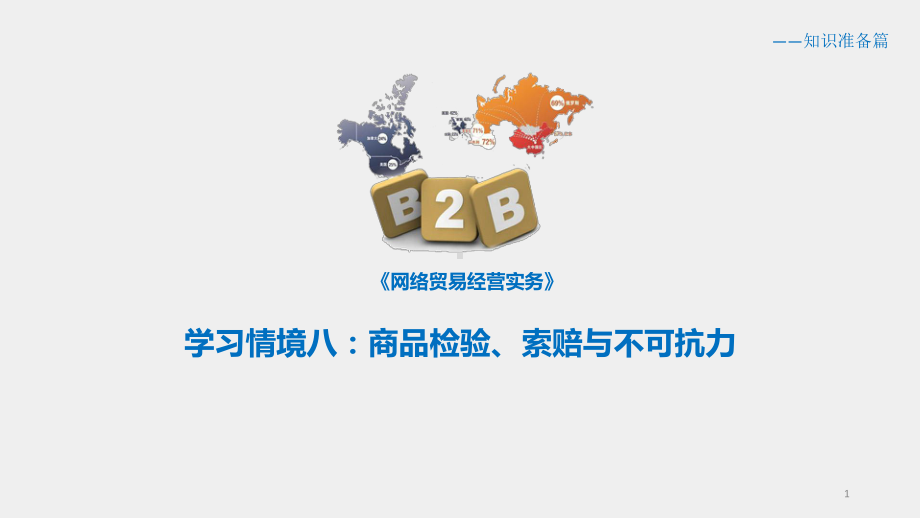 《网络贸易经营实务》课件学习情境八　商品检验、索赔与不可抗力.pptx_第1页