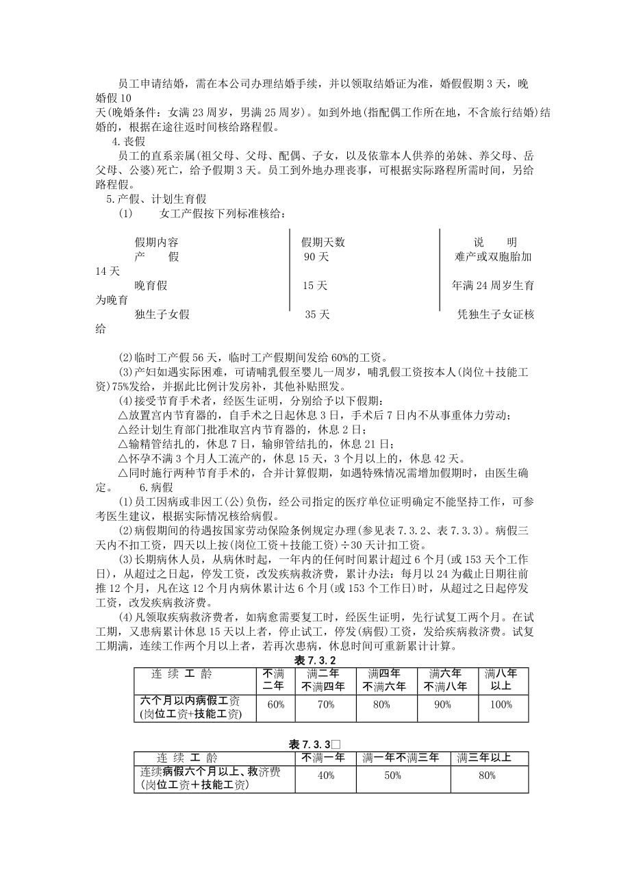 员工考勤和休假的规定.DOC_第2页