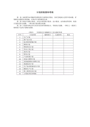 计划的检查和考核.DOC