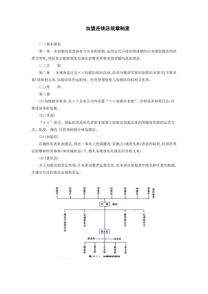 加盟连锁店规章制度.DOC