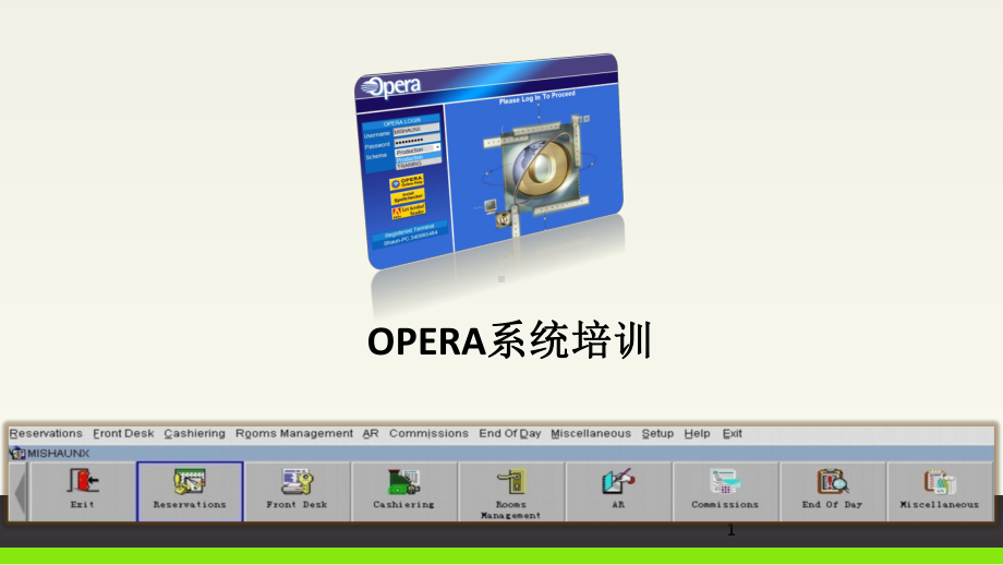 Opera酒店管理系统操作培训PPT课件带截图.pptx_第1页