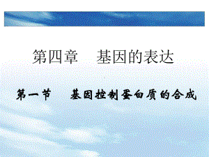 广东省梅州市五华县城镇中学高一生物《基因指导蛋白质的合成》课件人教版..ppt.ppt