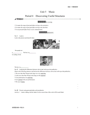 （2019）新人教版高中英语必修第二册Unit 5 Period 4 Discovering Useful Structures 学案.docx