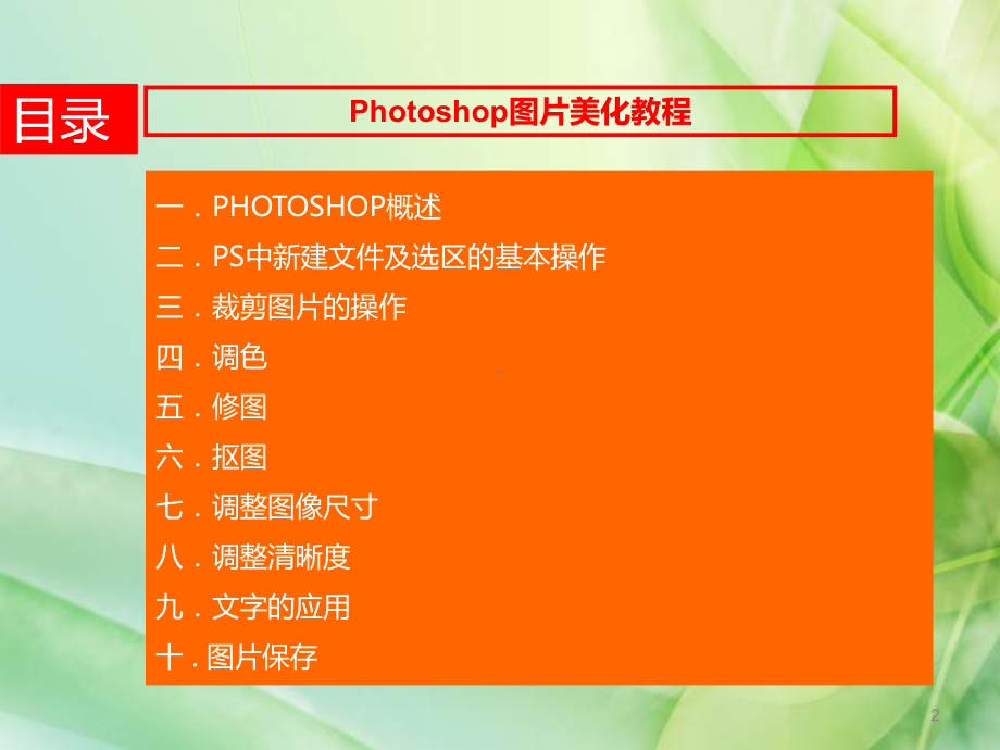 PS基础素材处理ppt课件.ppt_第2页