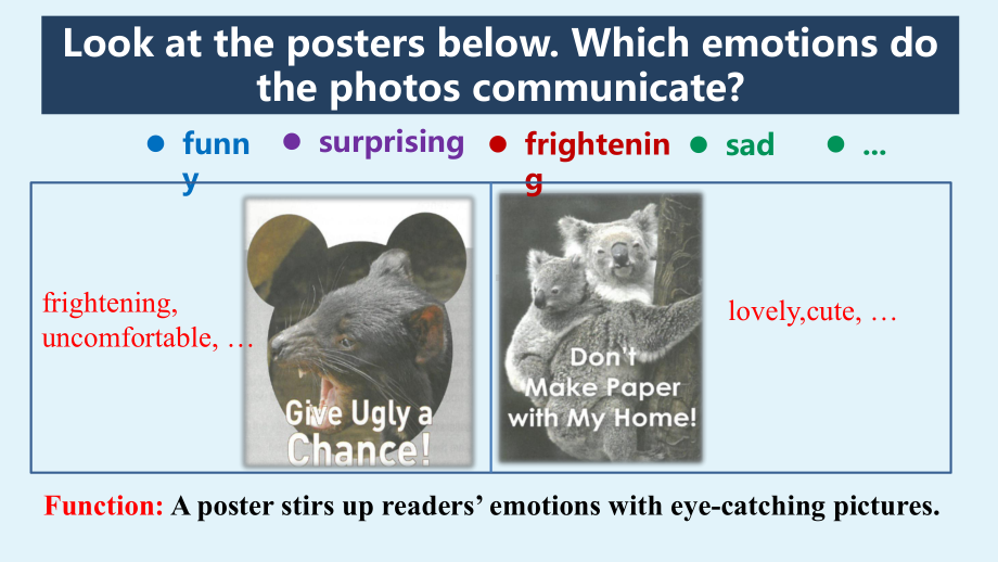 Unit 2 Reading for Writing Make an effective poster ppt课件-（2019）新人教版高中英语必修第二册 (1).pptx_第3页