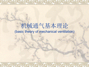 机械通气PPT课件(同名31182).ppt