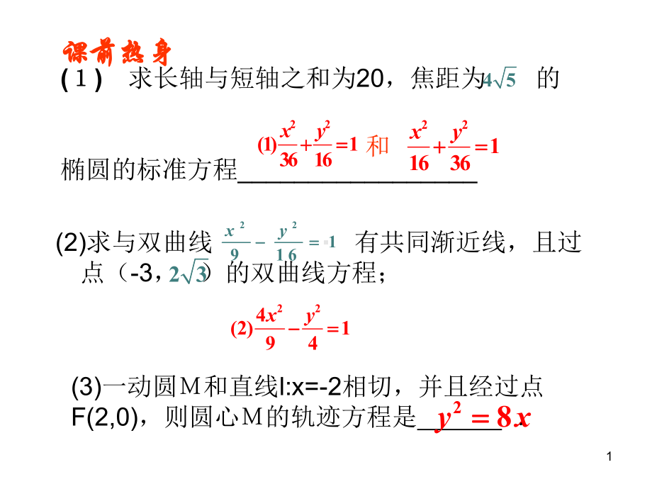 《高中数学圆锥曲线求离心率的方法》ppt课件.ppt_第1页