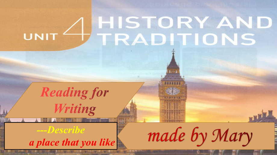 Unit 4 History and traditionsReading for writing ppt课件-（2019）新人教版高中英语必修第二册(1).pptx_第1页