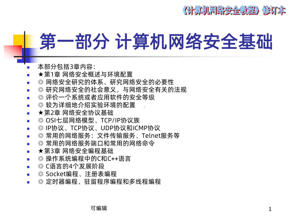 计算机网络安全教程PPT课件.ppt_第1页