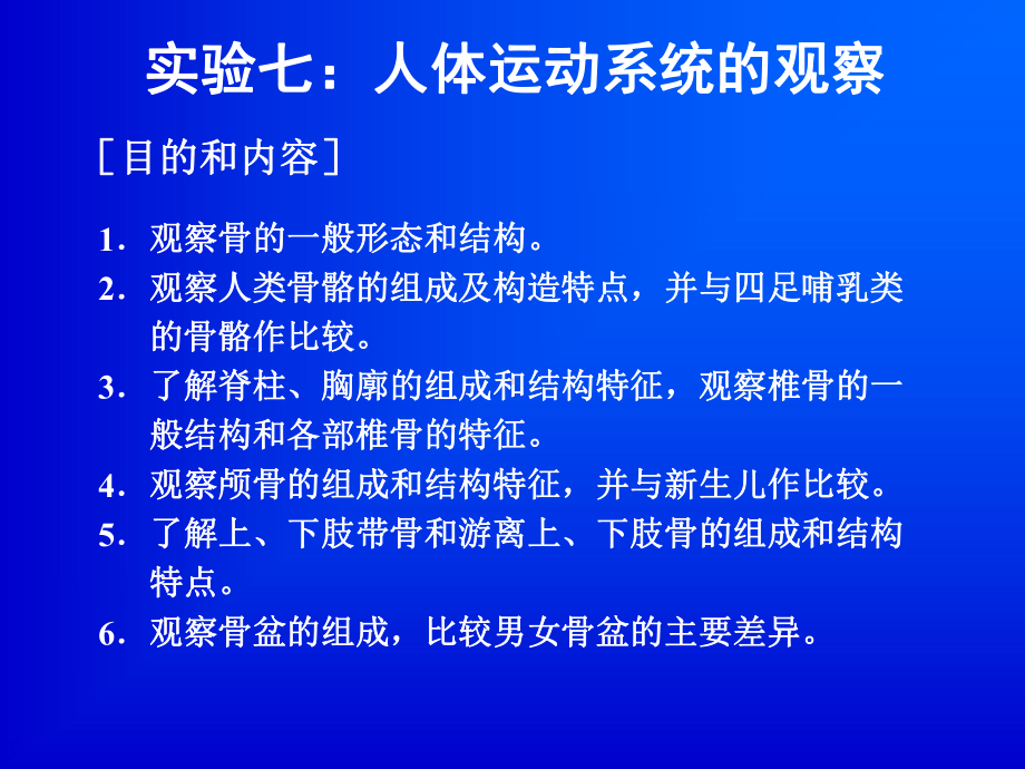 实验一人体运动系统的观察 ppt课件.ppt_第1页