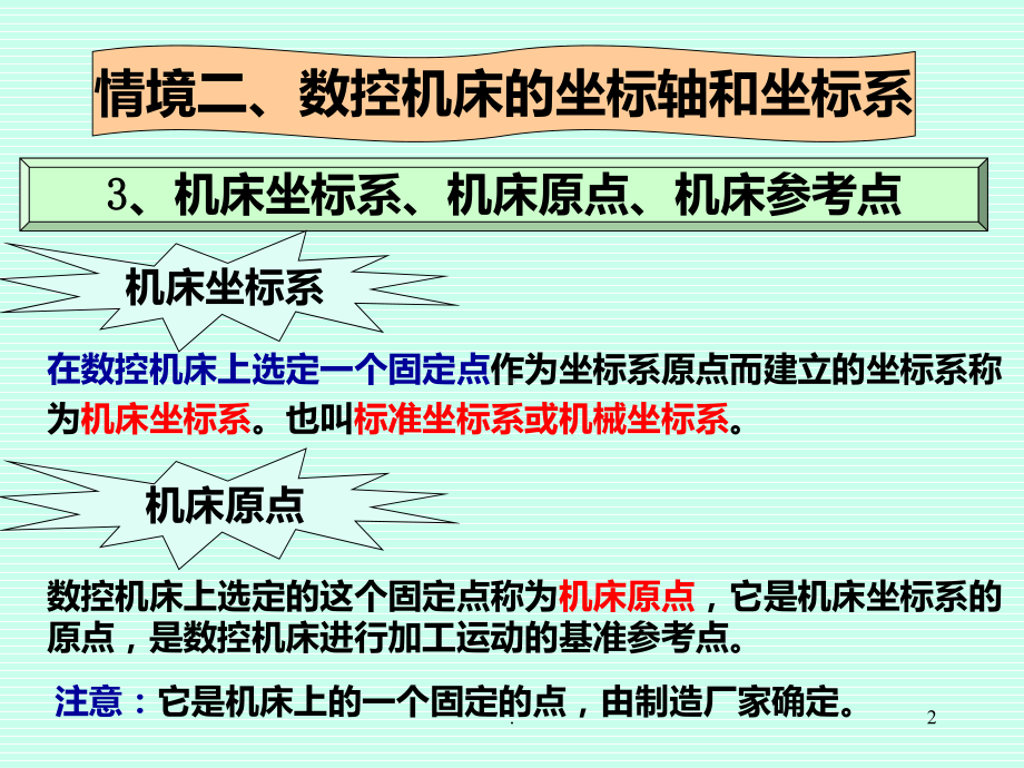 数控机床坐标系及相关点PPT课件.ppt_第2页