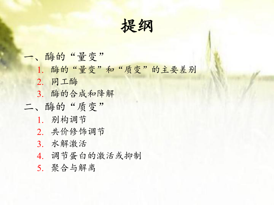 酶活性的调节机制-PPT课件.ppt_第2页