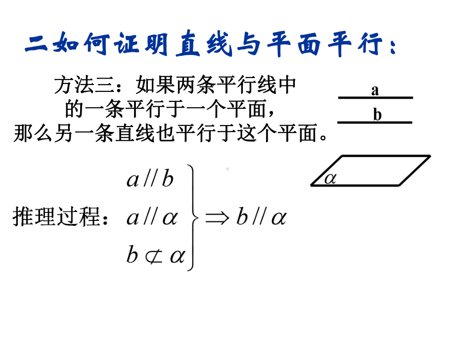 立体几何证明方法证线面平行PPT课件.ppt_第3页