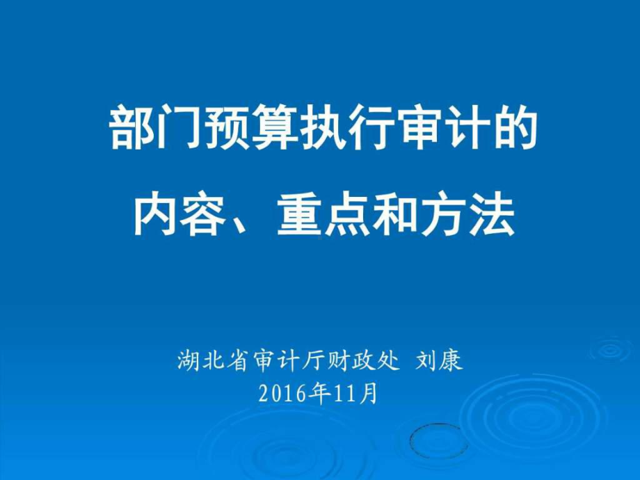 《部门预算执行审计》PPT课件.ppt_第1页