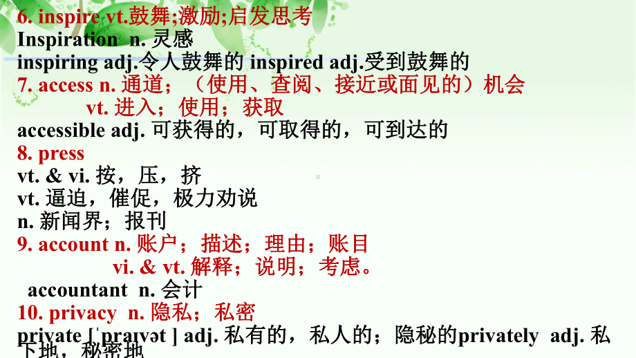 Unit 3 Key words and expressions 单词讲解ppt课件-（2019）新人教版高中英语必修第二册.pptx_第3页