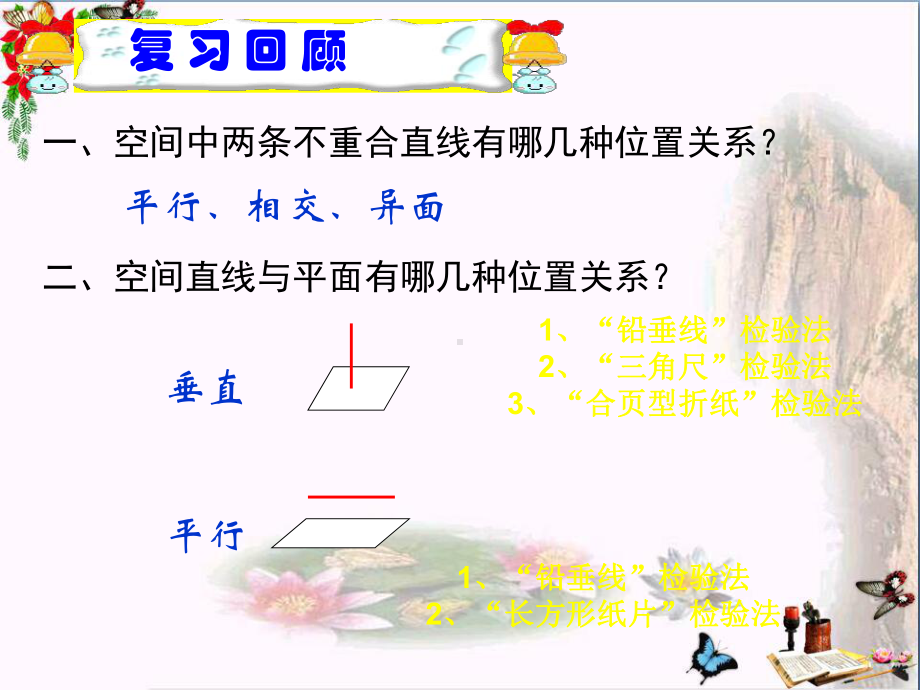 上海市松江区六年级数学下册8.5长方体中平面与平面的位置关系(2精选教学PPT课件沪教版五四制).ppt_第1页