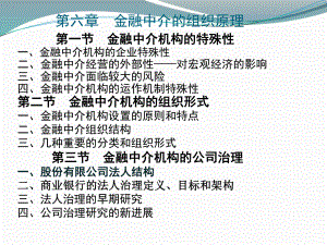 金融中介课件第六章商业银行组织机构与法人治理.pptx