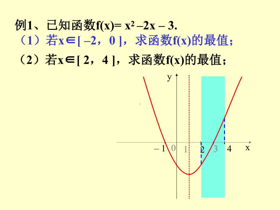 二次函数在闭区间上的最值精选教学PPT课件.ppt_第3页