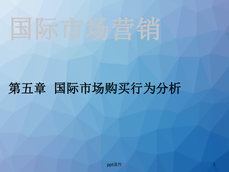 第五章-国际市场购买行为分析-ppt课件.ppt_第1页