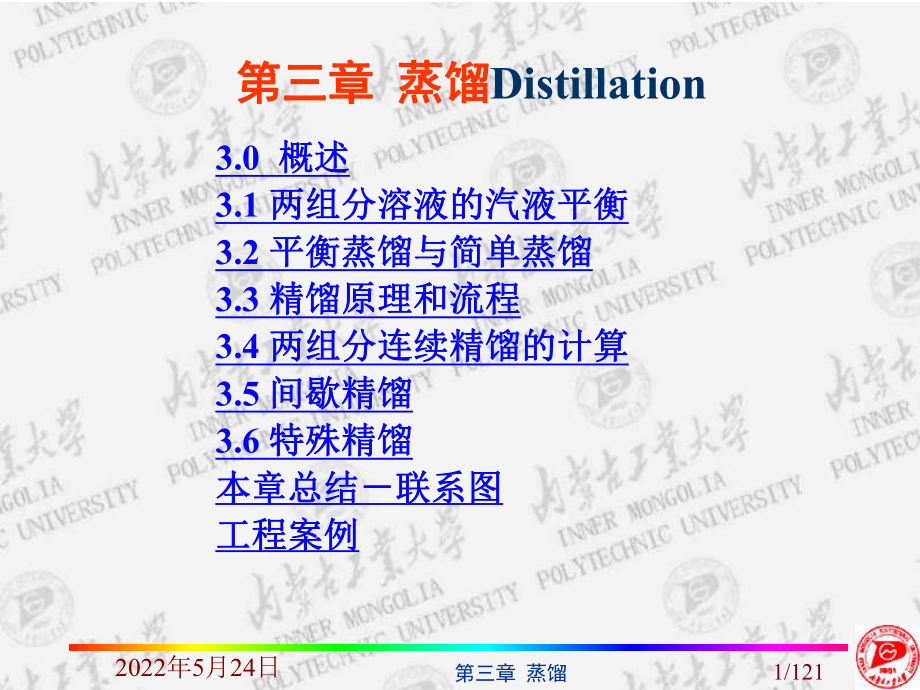 化工原理-蒸馏课件分析.ppt_第1页