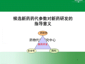 候选新药药代参数对新药研发的指导意义PPT课件.ppt