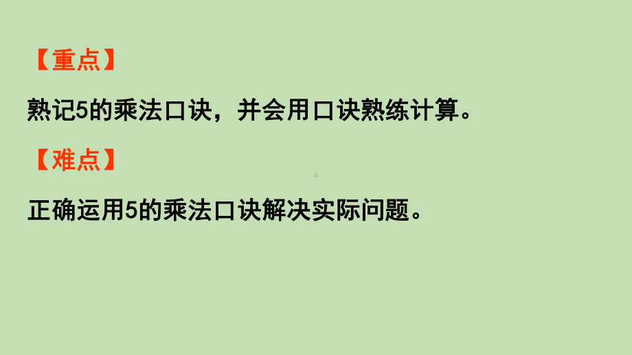 青岛版（六三制）二年级上册数学 二看杂技-表内乘法（一）信息窗1　5的乘法口诀 ppt课件.pptx_第3页