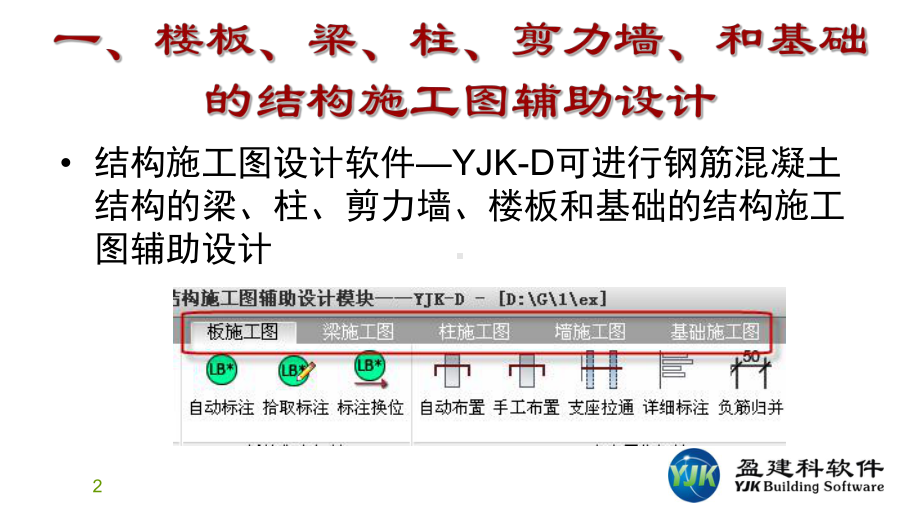 YJK结构施工图软件特点专题培训课件.ppt_第2页