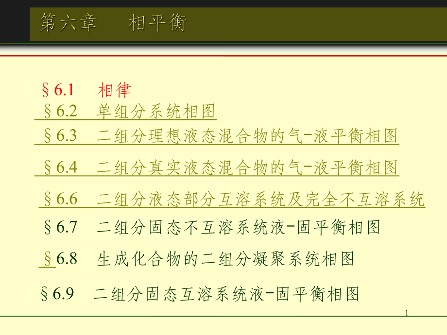 物理化学6相平衡ppt课件.ppt_第1页