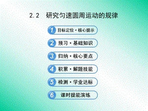 2.2研究匀速圆周运动的规律课件(沪科版必修2).ppt