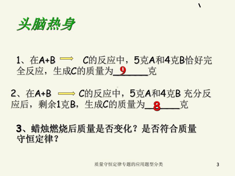 质量守恒定律专题的应用题型分类PPT课件.ppt_第3页