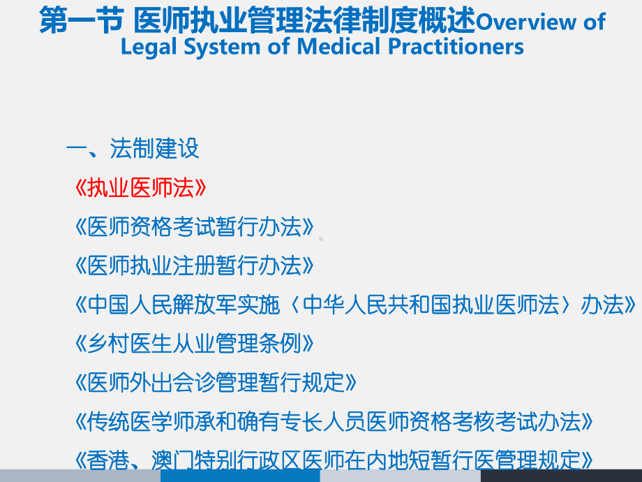 医师执业管理法律制度-ppt课件.ppt_第3页