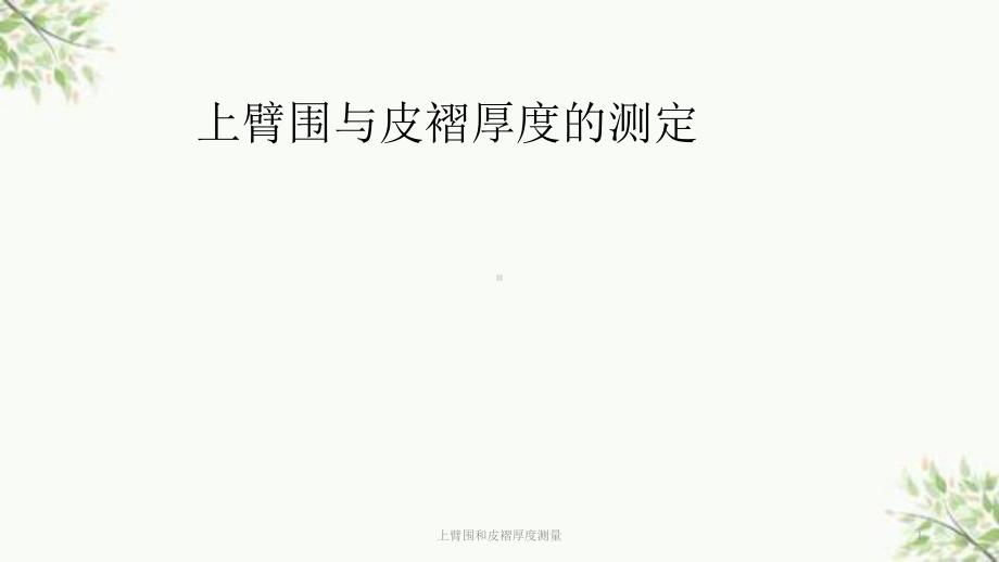 上臂围和皮褶厚度测量课件.ppt_第1页