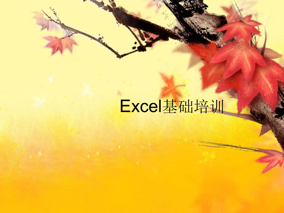 Excel基础培训PPT课件.ppt_第1页